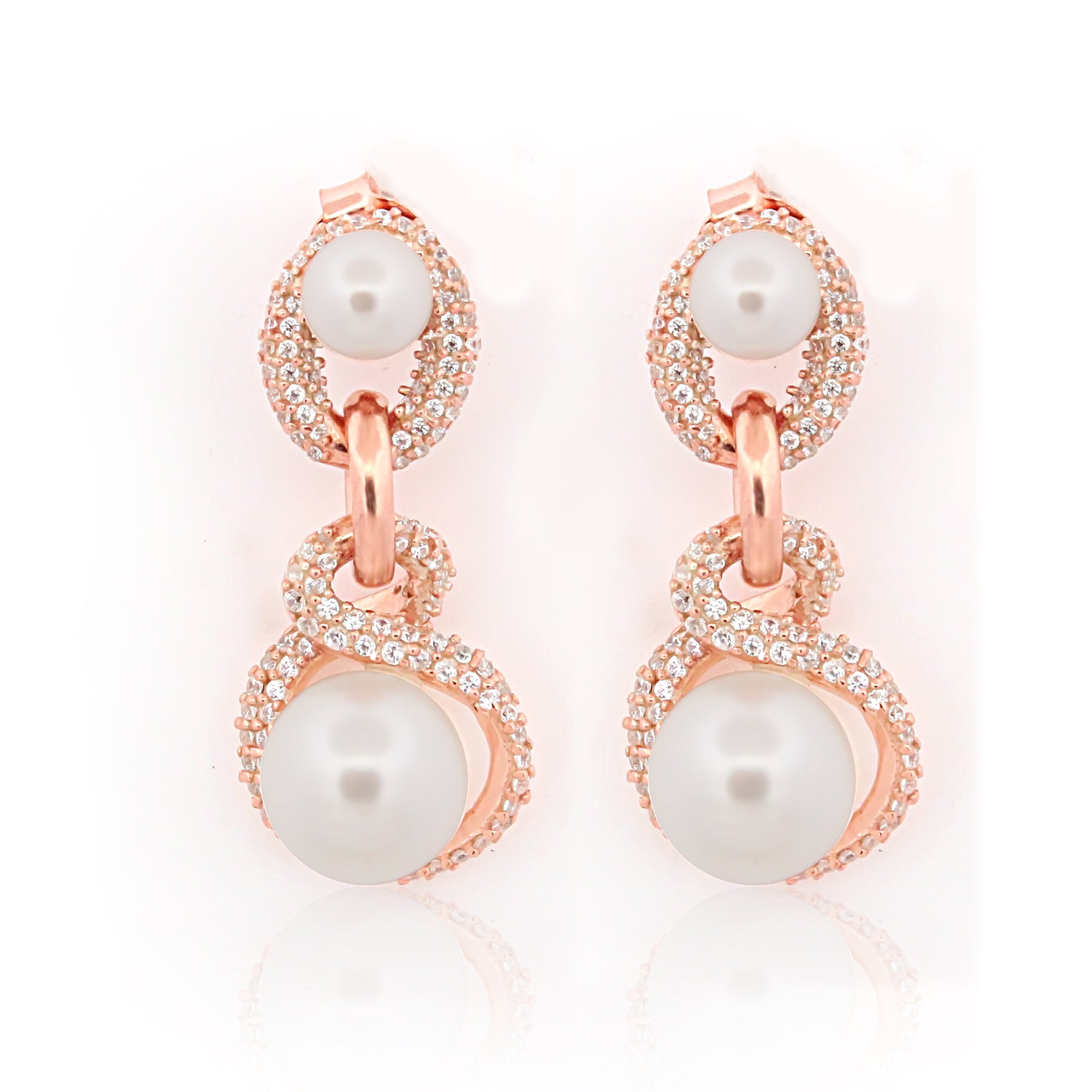 925 Sterling Silver CZ Stone Earring For Women By Kesardeep